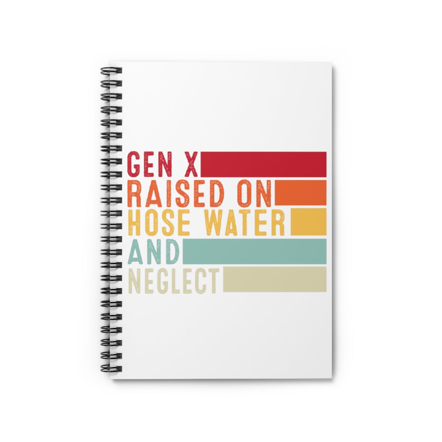 GEN X Spiral Notebook - Tribute to Childhood, Journal for Gen Xers, Gift for Nostalgic Souls, School Supplies, Writing Notebook