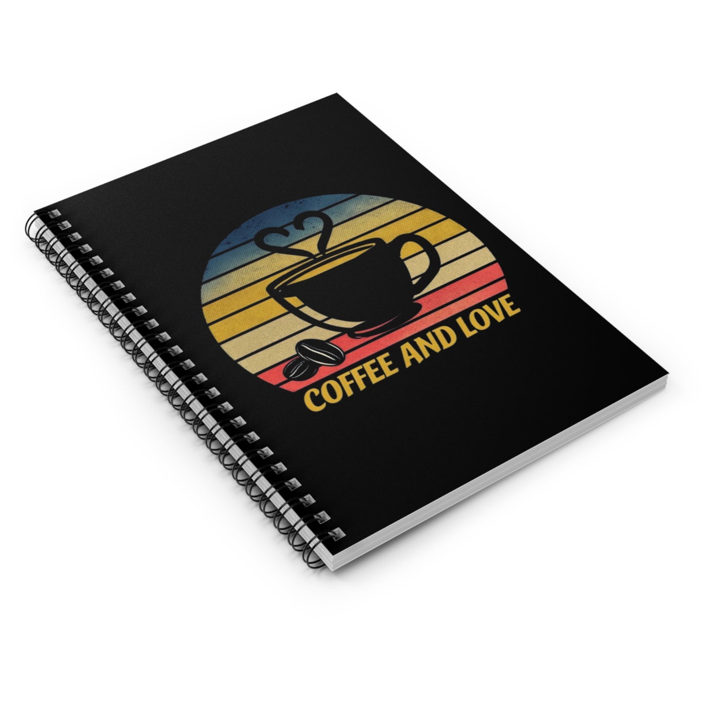 Coffee and Love Spiral Notebook - Perfect Gift for Coffee Lovers, Journaling, School, Stationery, Cute Writing Journal
