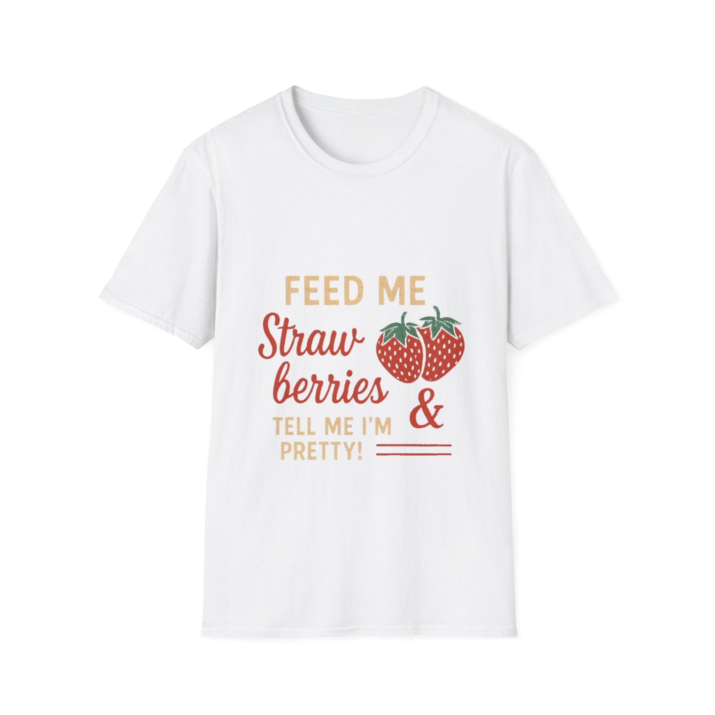 Cute Strawberry Graphic T-Shirt, Funny Gift, Summer Fashion, Foodie Tee, Unisex Shirt for Fruit Lovers