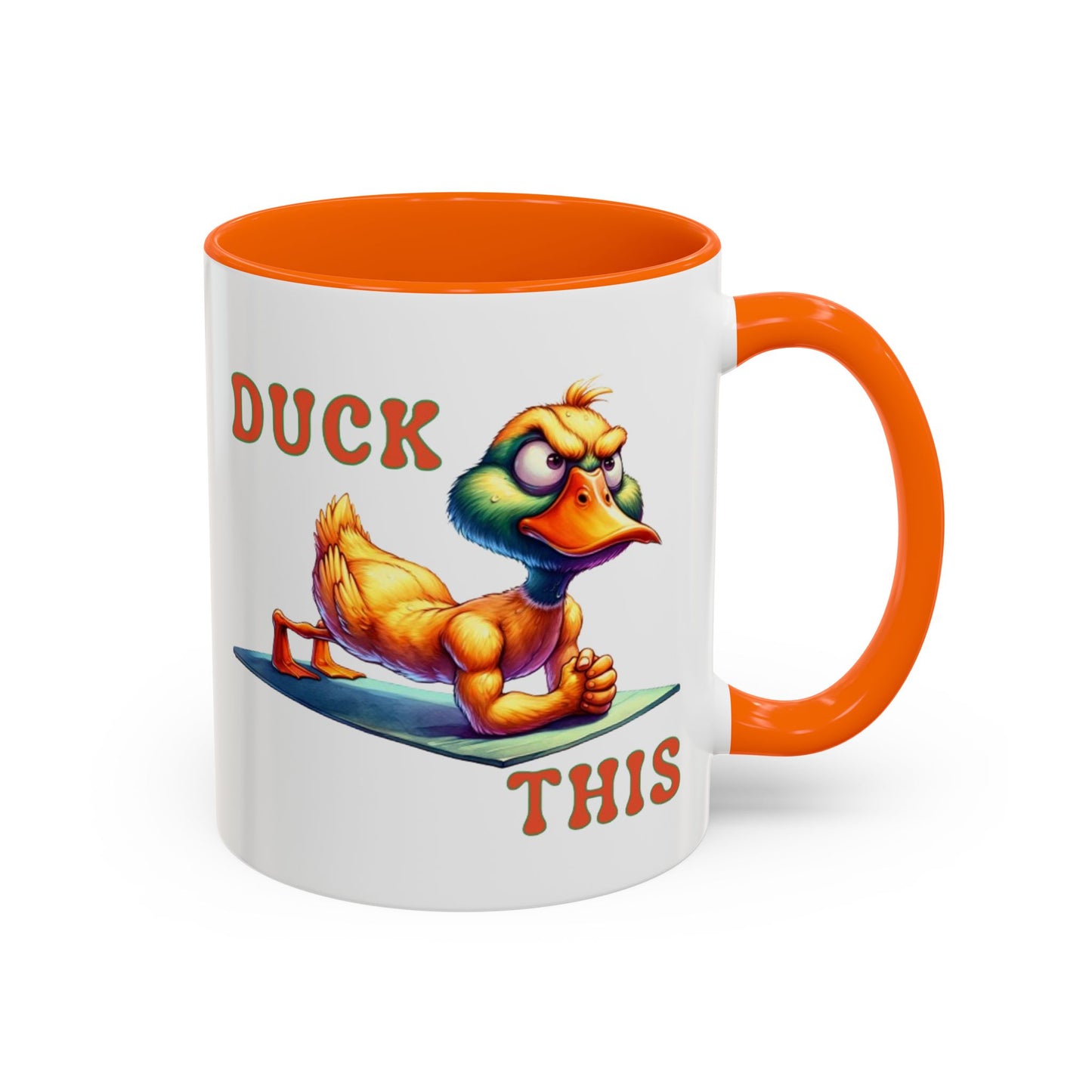 Quirky Duck Yoga Mug - Funny Coffee Cup for Yoga Lovers, Gift for Friends, Exercise Motivation, Duck This Mug
