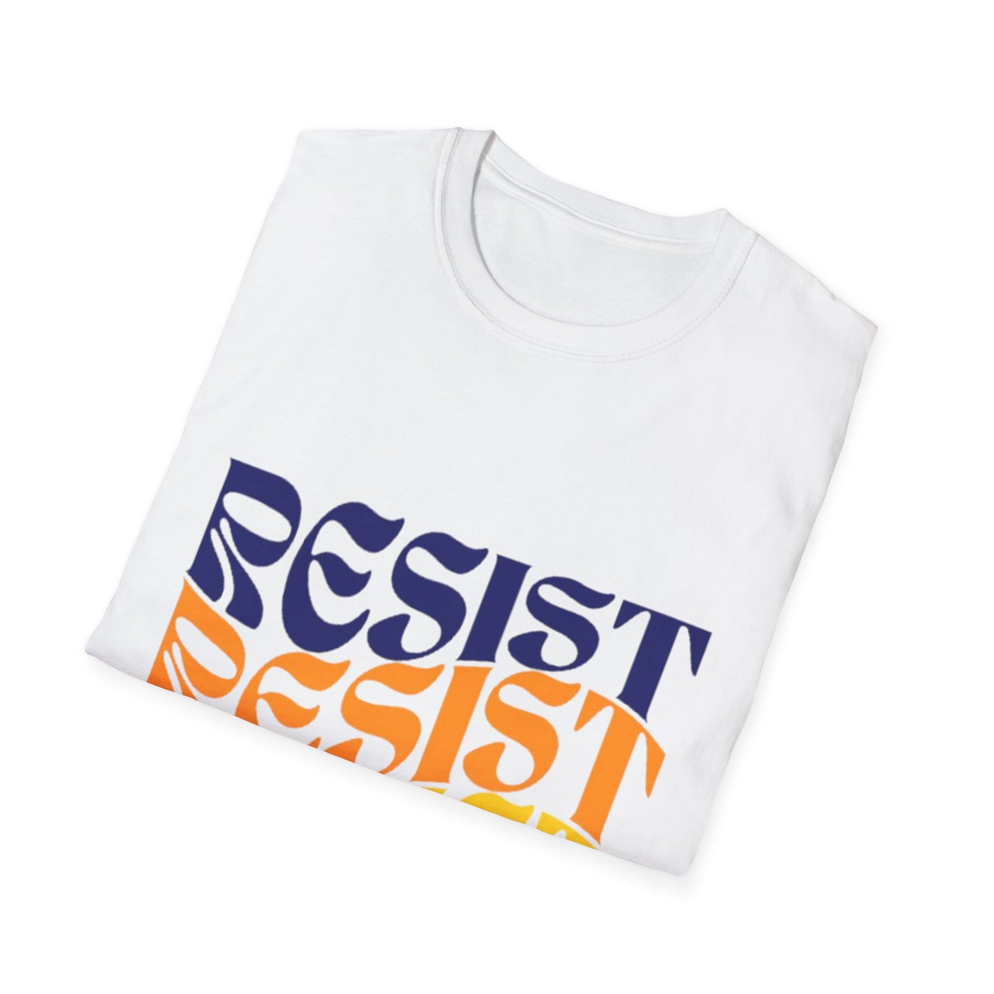 Unisex Softstyle T-Shirt - Bold 'RESIST' Graphic Tee for Activism and Empowerment