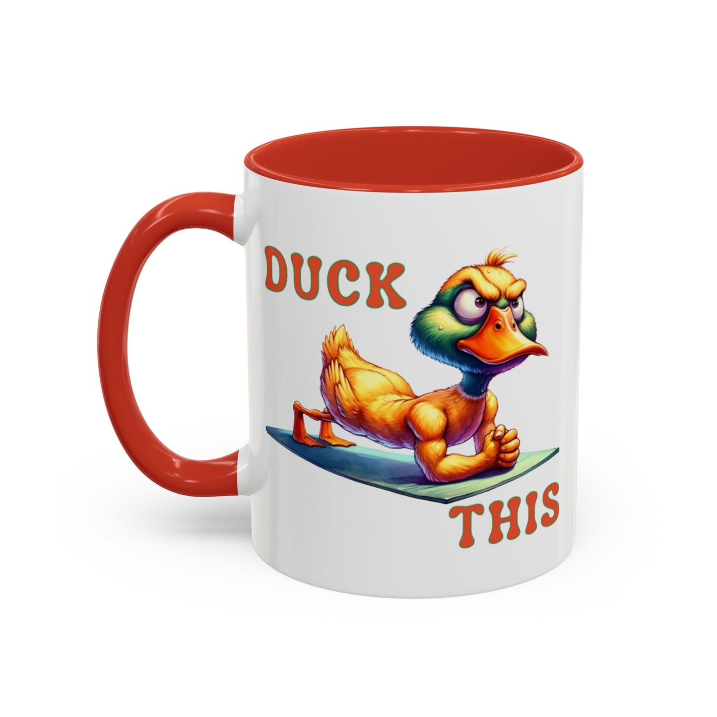 Quirky Duck Yoga Mug - Funny Coffee Cup for Yoga Lovers, Gift for Friends, Exercise Motivation, Duck This Mug