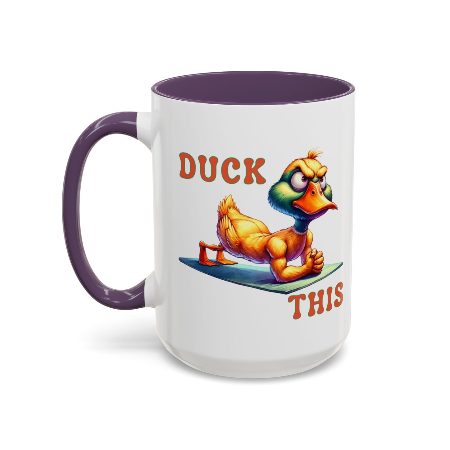 Quirky Duck Yoga Mug - Funny Coffee Cup for Yoga Lovers, Gift for Friends, Exercise Motivation, Duck This Mug