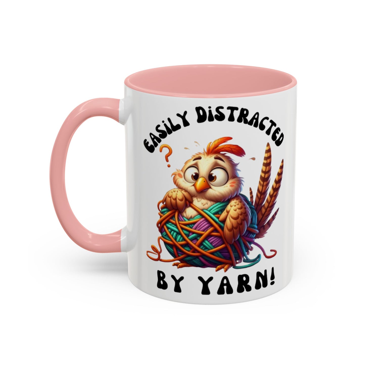 Whimsical Yarn Lover's Coffee Mug – Perfect Gift for Crafters, Crafting Enthusiasts, Cozy Home Decor, Fun Accent Mug