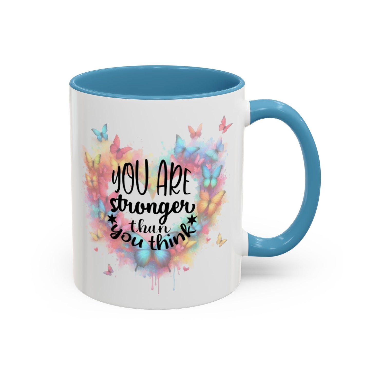 Inspirational Butterfly Coffee Mug, Motivational Gift for Friends, Colorful Mug for Tea Lover, Positive Affirmation, Self-Care Sip