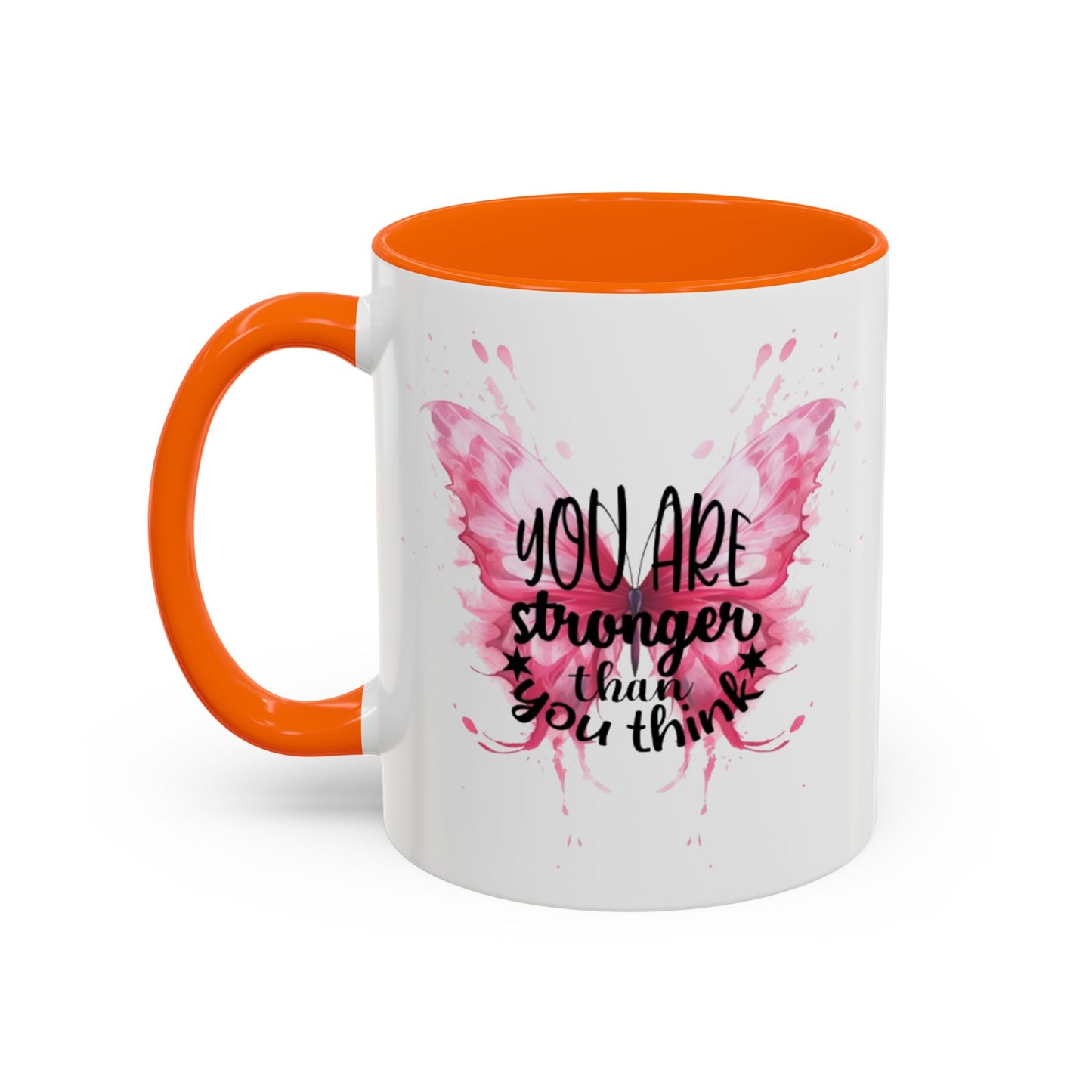 Inspirational Butterfly Coffee Mug, Empowerment Gift, Motivational Drinkware, Self-Care Mug, Butterfly Decor, Pink Mug