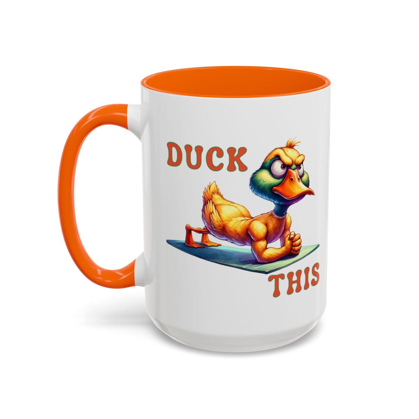 Quirky Duck Yoga Mug - Funny Coffee Cup for Yoga Lovers, Gift for Friends, Exercise Motivation, Duck This Mug