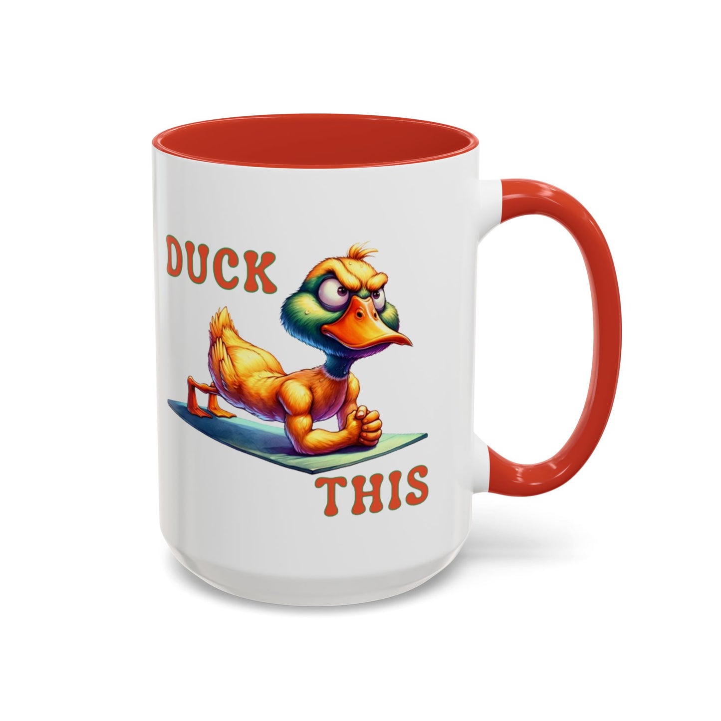 Quirky Duck Yoga Mug - Funny Coffee Cup for Yoga Lovers, Gift for Friends, Exercise Motivation, Duck This Mug