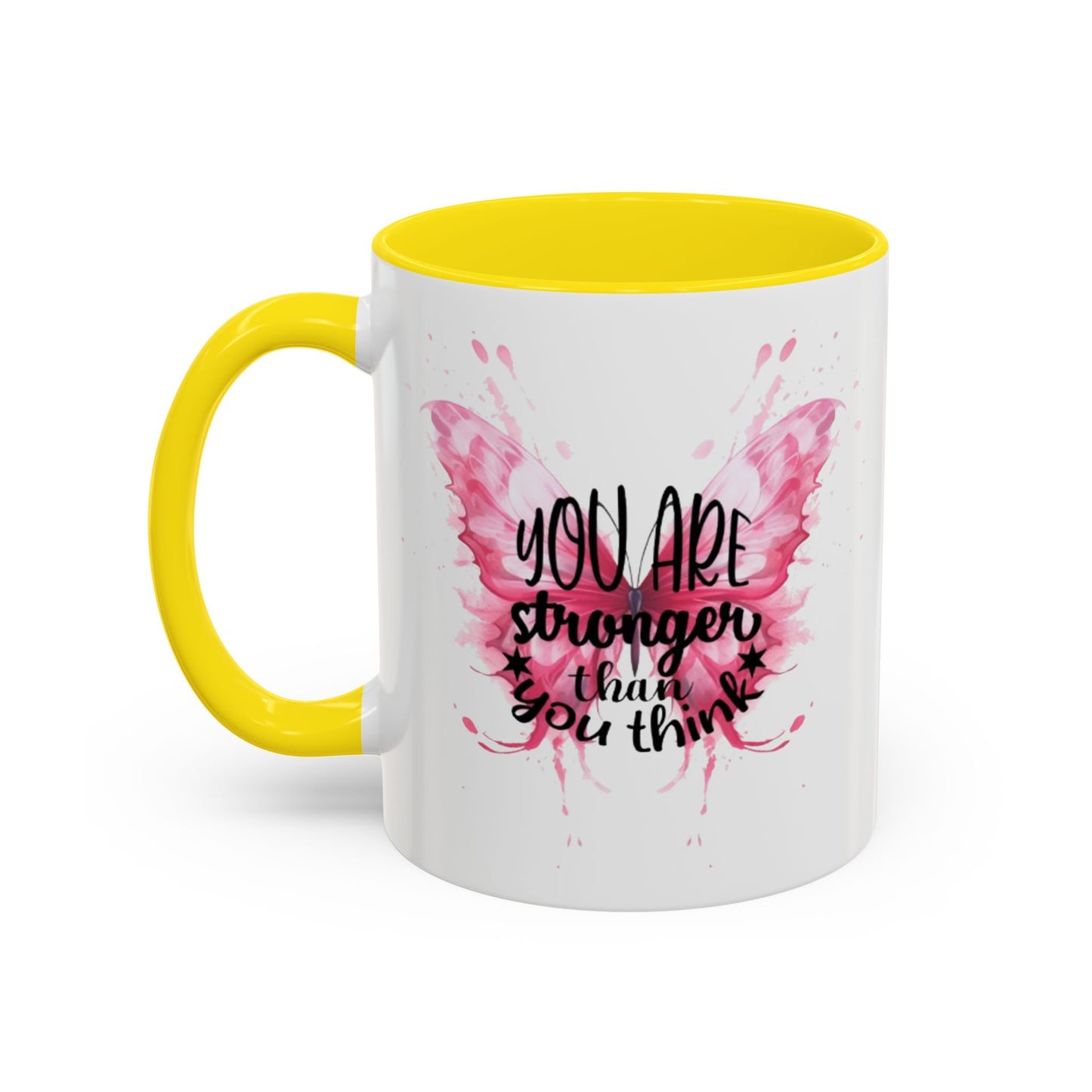 Inspirational Butterfly Coffee Mug, Empowerment Gift, Motivational Drinkware, Self-Care Mug, Butterfly Decor, Pink Mug