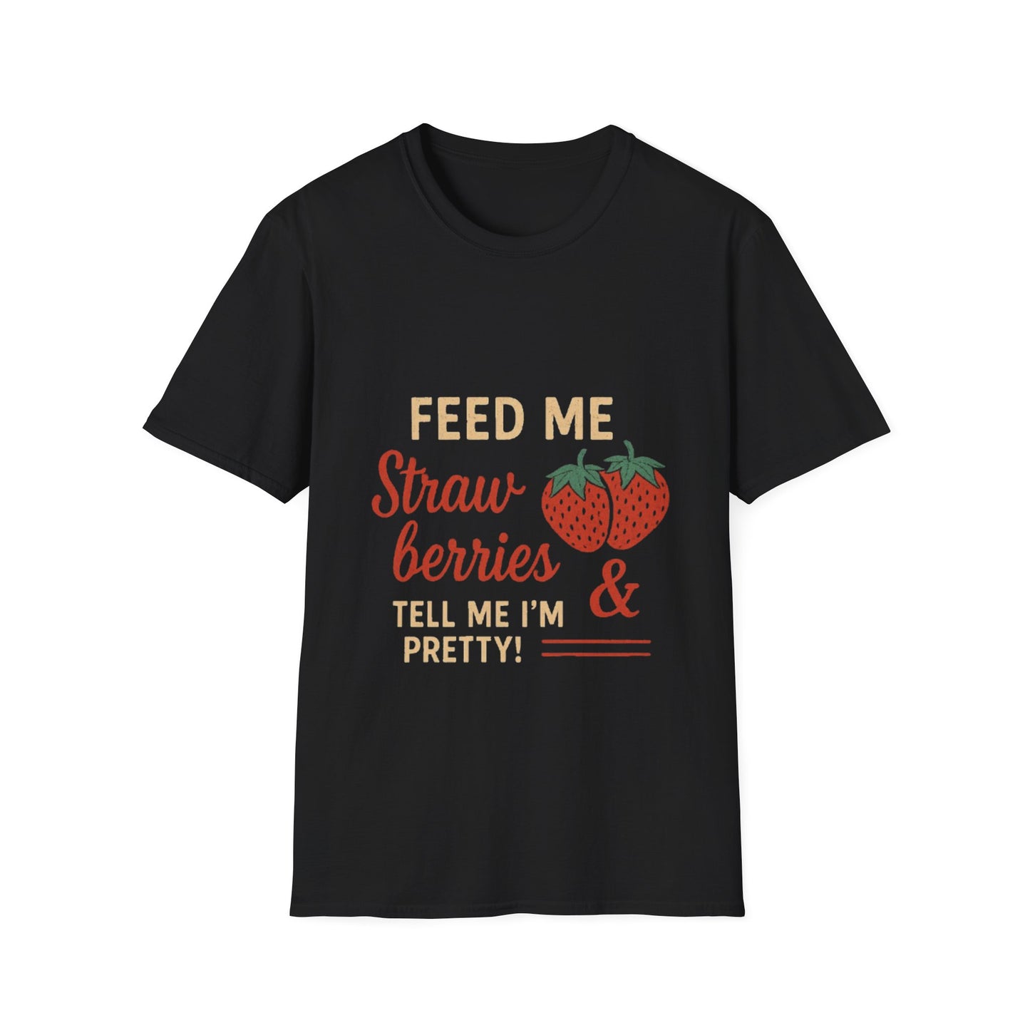 Cute Strawberry Graphic T-Shirt, Funny Gift, Summer Fashion, Foodie Tee, Unisex Shirt for Fruit Lovers
