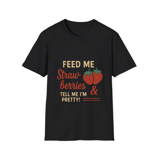 Cute Strawberry Graphic T-Shirt, Funny Gift, Summer Fashion, Foodie Tee, Unisex Shirt for Fruit Lovers