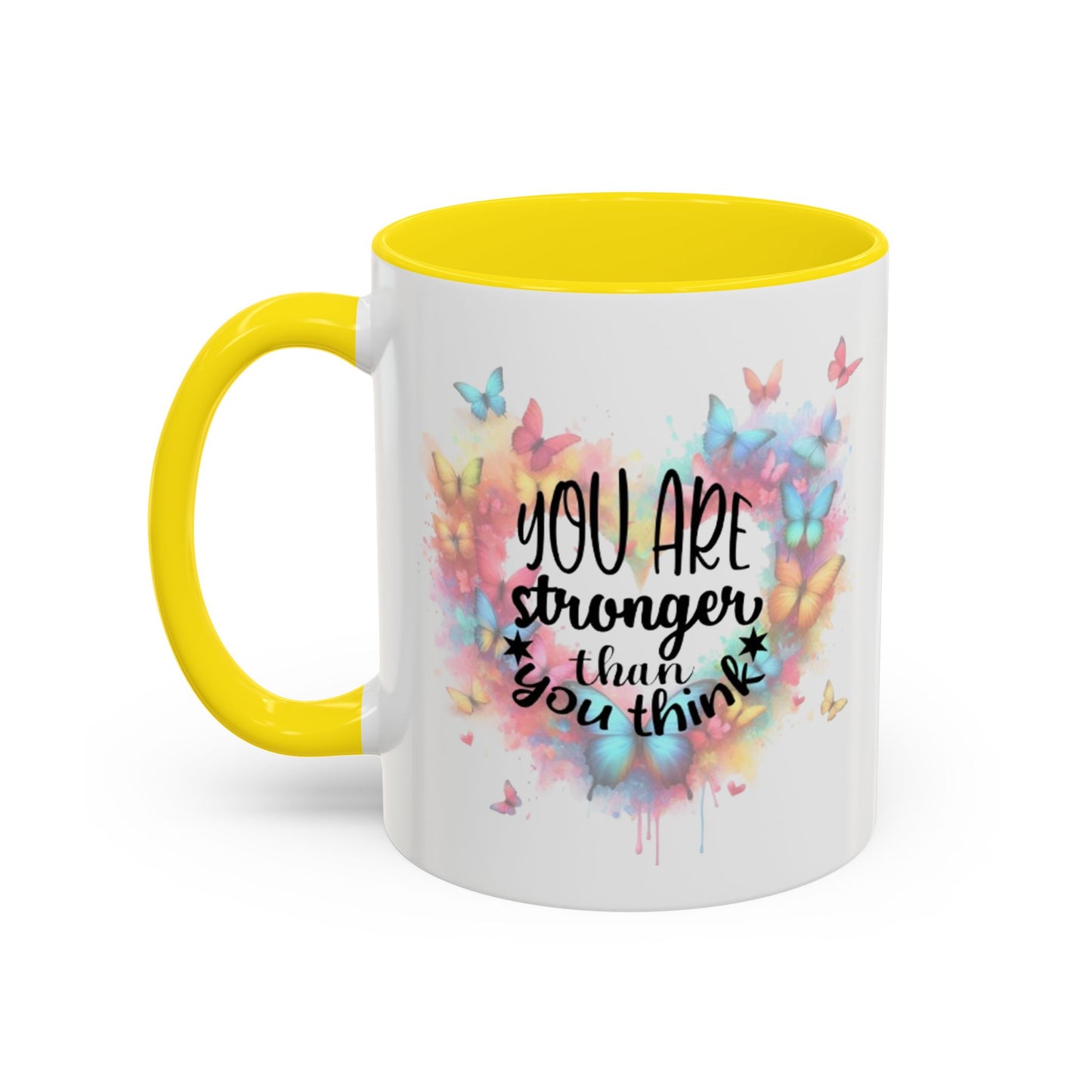Inspirational Butterfly Coffee Mug, Motivational Gift for Friends, Colorful Mug for Tea Lover, Positive Affirmation, Self-Care Sip