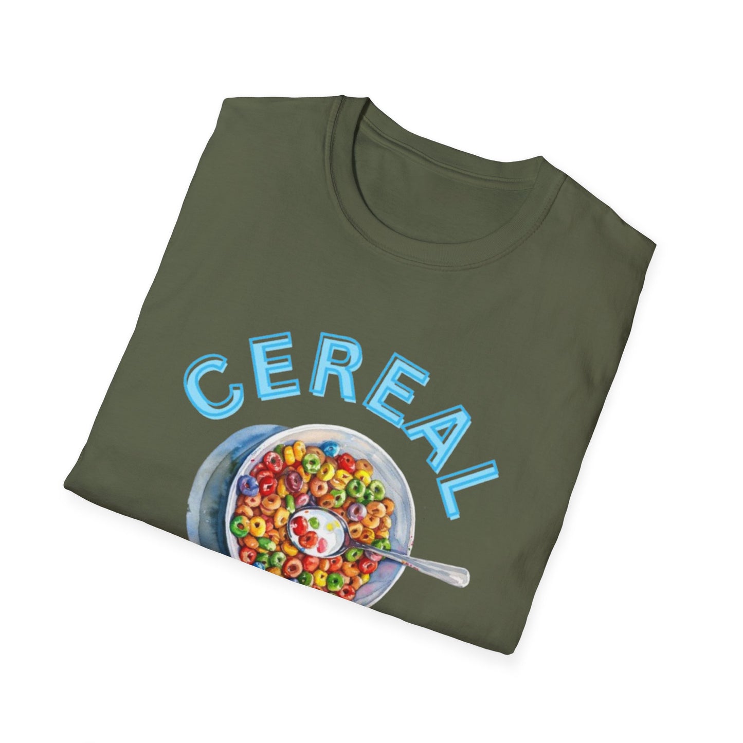 Cereal Killer Unisex Softstyle T-Shirt - Fun Humor Tee for Breakfast Lovers