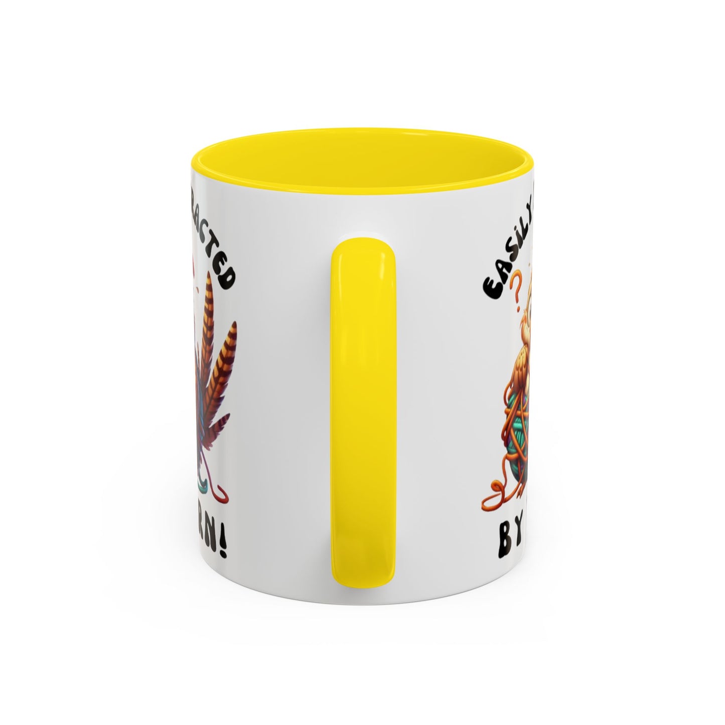 Whimsical Yarn Lover's Coffee Mug – Perfect Gift for Crafters, Crafting Enthusiasts, Cozy Home Decor, Fun Accent Mug