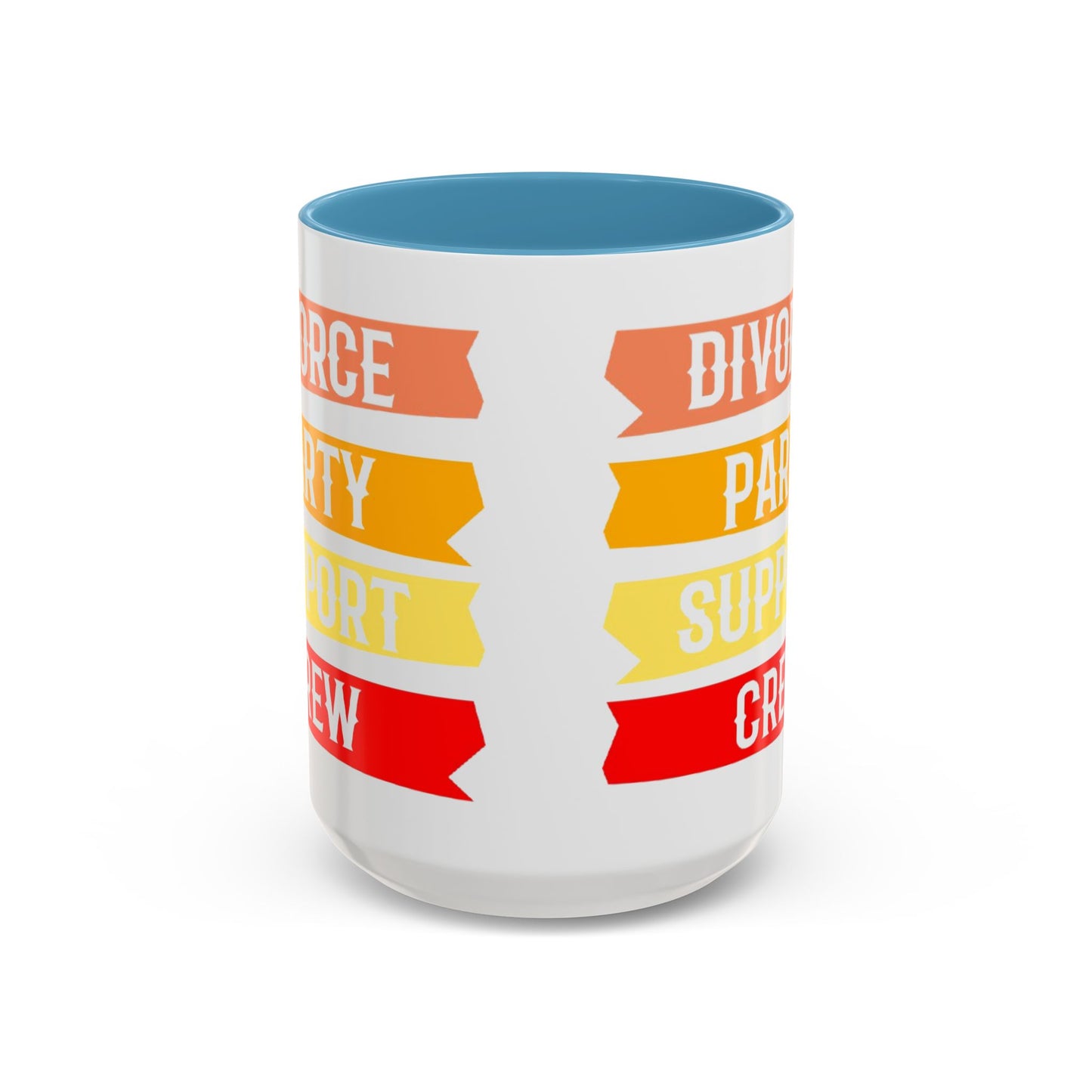 Divorce Party Coffee Mug, Fun Support Crew Mug, Gift for Friends, Celebrate Healing, Offset Accent Mug