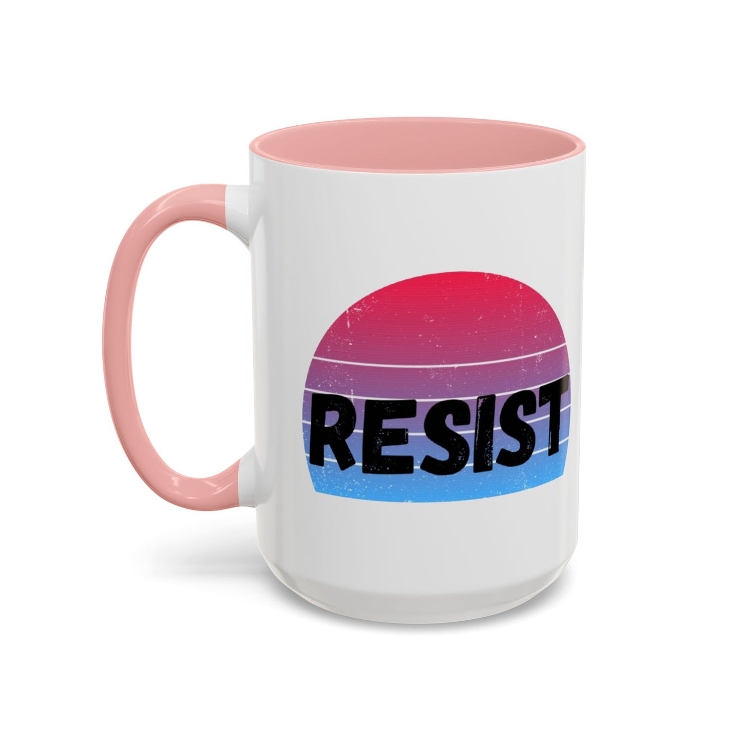 Colorful Resist Coffee Mug, Motivational Mug for Empowerment, Perfect Gift for Activists, Inspirational Kitchenware, 11oz 15oz