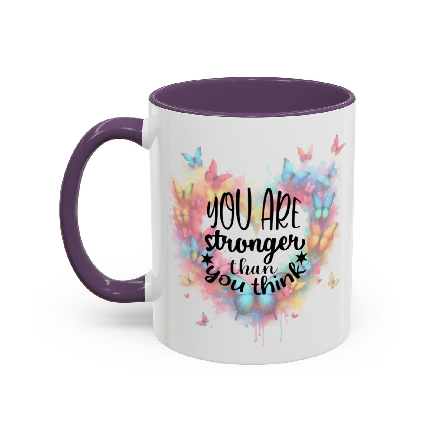 Inspirational Butterfly Coffee Mug, Motivational Gift for Friends, Colorful Mug for Tea Lover, Positive Affirmation, Self-Care Sip