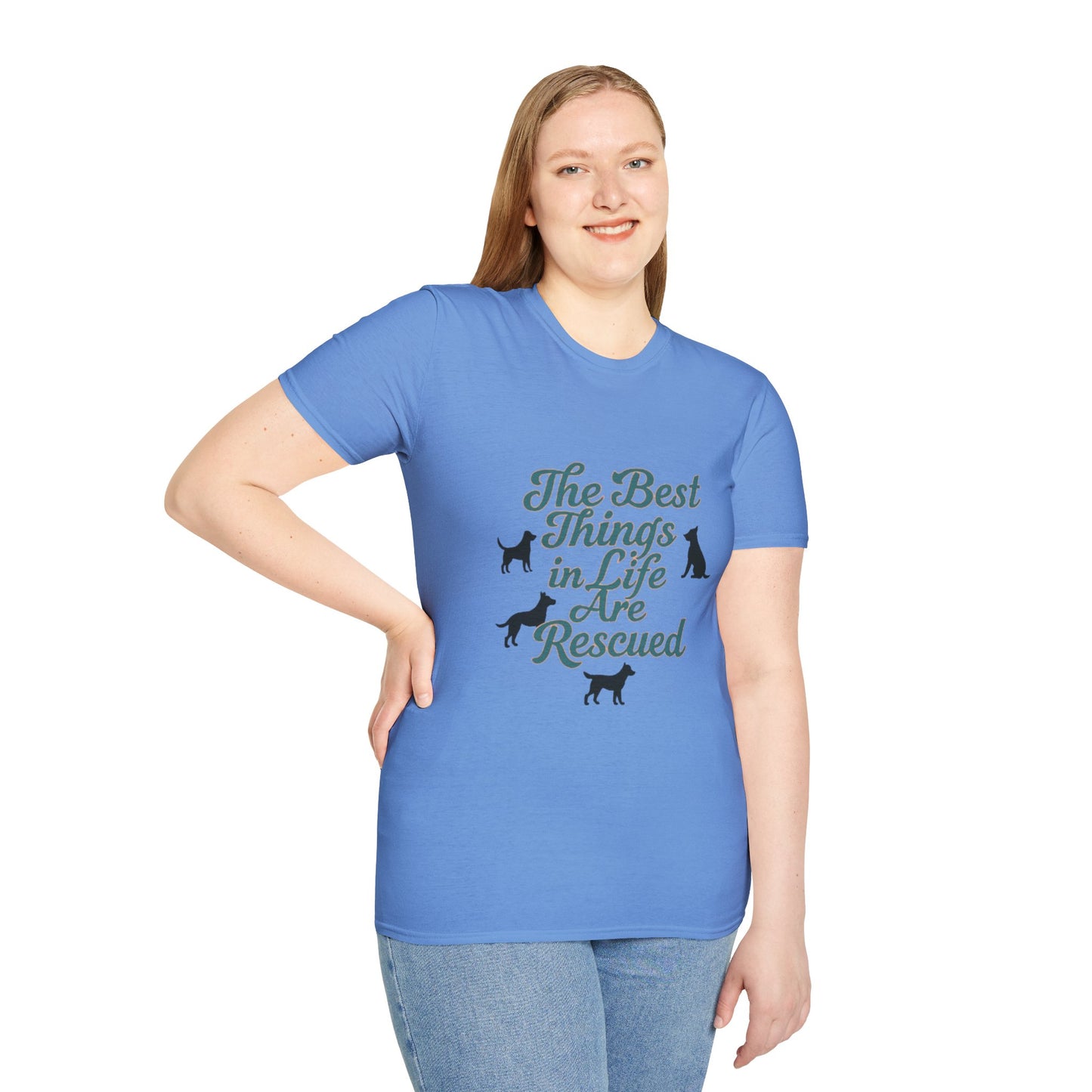 Rescue Dogs Unisex T-Shirt, Pet Lover Gift, Animal Rescue Shirt, Dog Adoption Tee, Gift for Dog Lovers