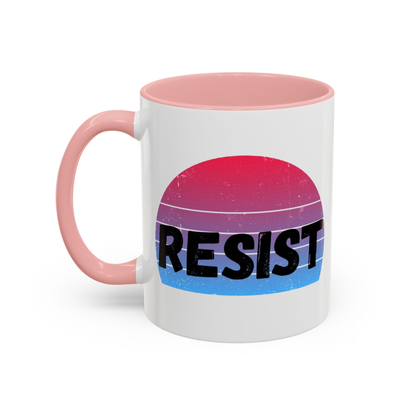 Colorful Resist Coffee Mug, Motivational Mug for Empowerment, Perfect Gift for Activists, Inspirational Kitchenware, 11oz 15oz