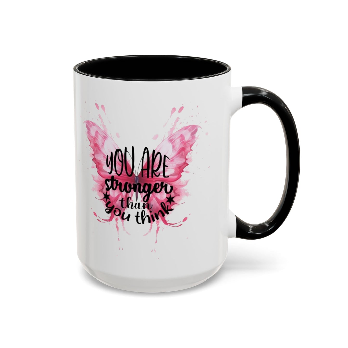 Inspirational Butterfly Coffee Mug, Empowerment Gift, Motivational Drinkware, Self-Care Mug, Butterfly Decor, Pink Mug
