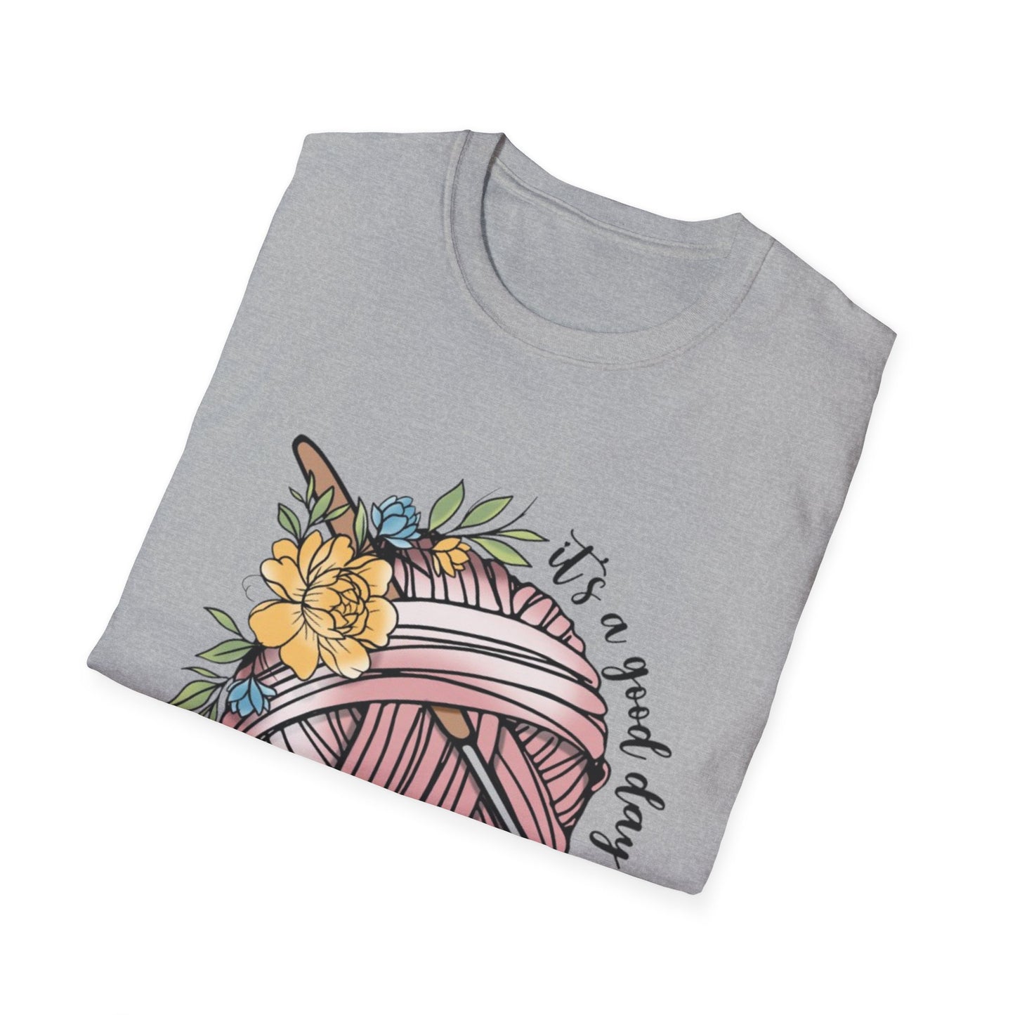Crochet Lover's Unisex Softstyle T-Shirt - Perfect Gift for Crafters, Summer Tee, Handmade Art Apparel, Yarn Enthusiasts, Crochet Day!