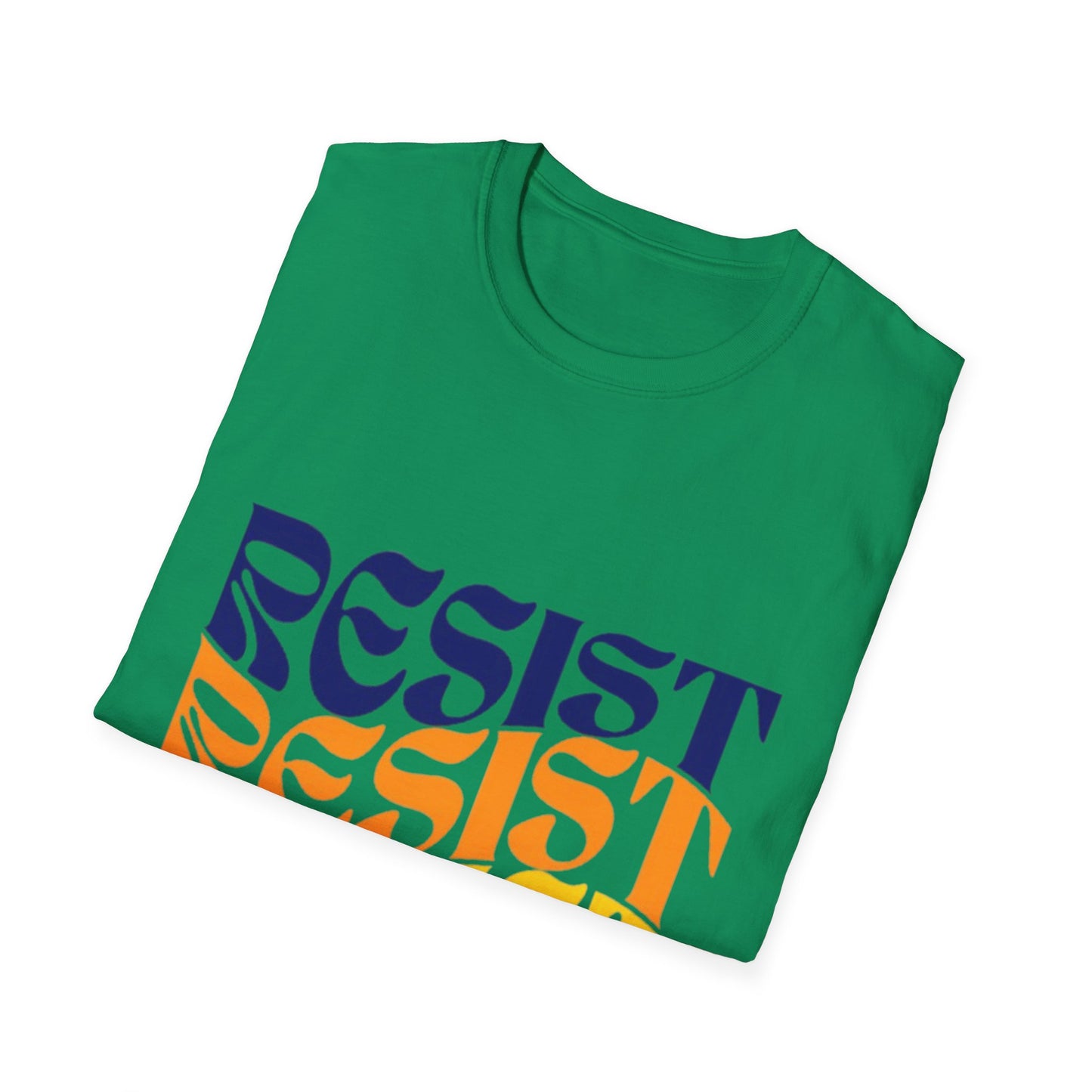 Unisex Softstyle T-Shirt - Bold 'RESIST' Graphic Tee for Activism and Empowerment