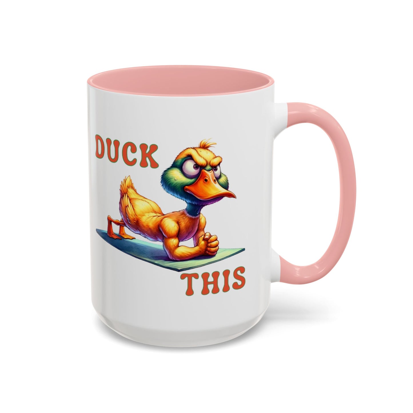 Quirky Duck Yoga Mug - Funny Coffee Cup for Yoga Lovers, Gift for Friends, Exercise Motivation, Duck This Mug