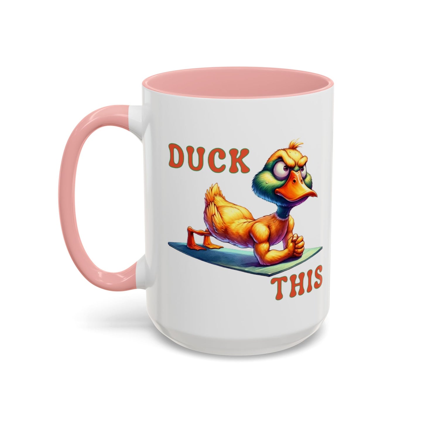 Quirky Duck Yoga Mug - Funny Coffee Cup for Yoga Lovers, Gift for Friends, Exercise Motivation, Duck This Mug