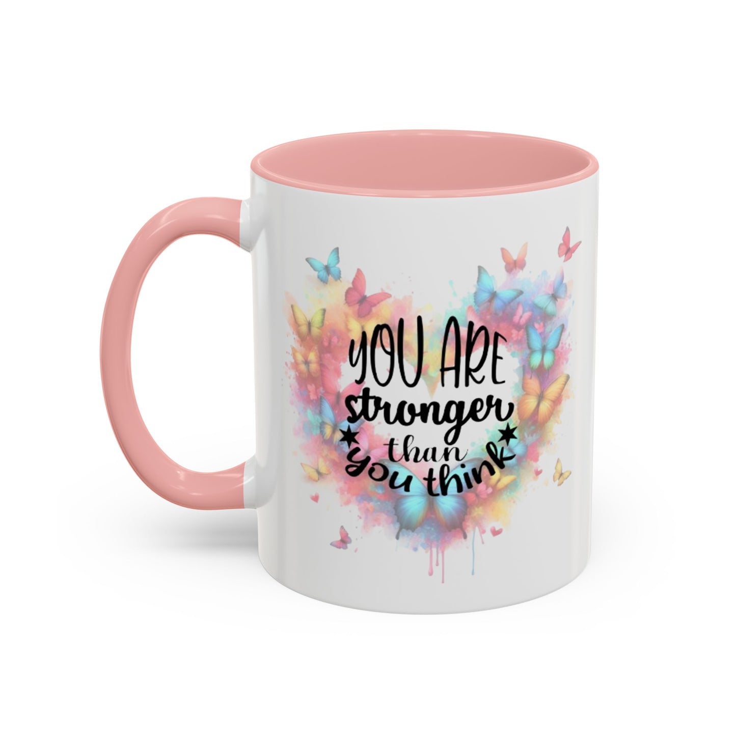Inspirational Butterfly Coffee Mug, Motivational Gift for Friends, Colorful Mug for Tea Lover, Positive Affirmation, Self-Care Sip