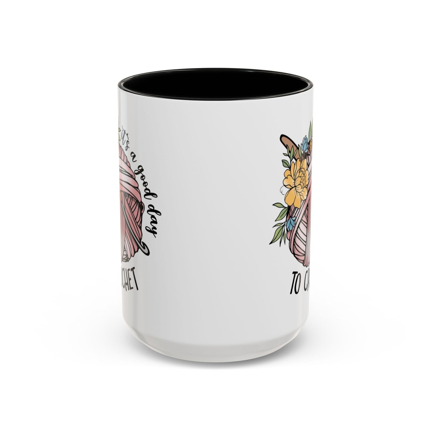 Crochet Lover's Accent Coffee Mug - Perfect Gift for Crafters, Yarn Enthusiasts, Mother's Day, Birthday, or Just Because!