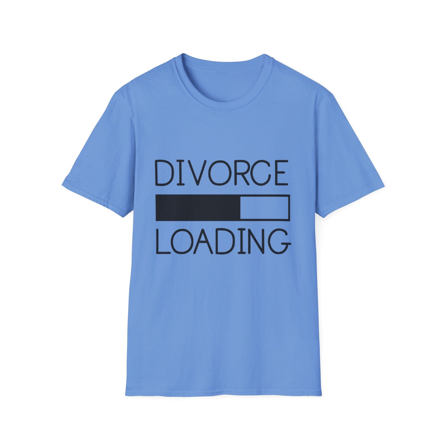 Divorce Loading Unisex Softstyle T-Shirt - Humorous Graphic Tee for the Newly Single