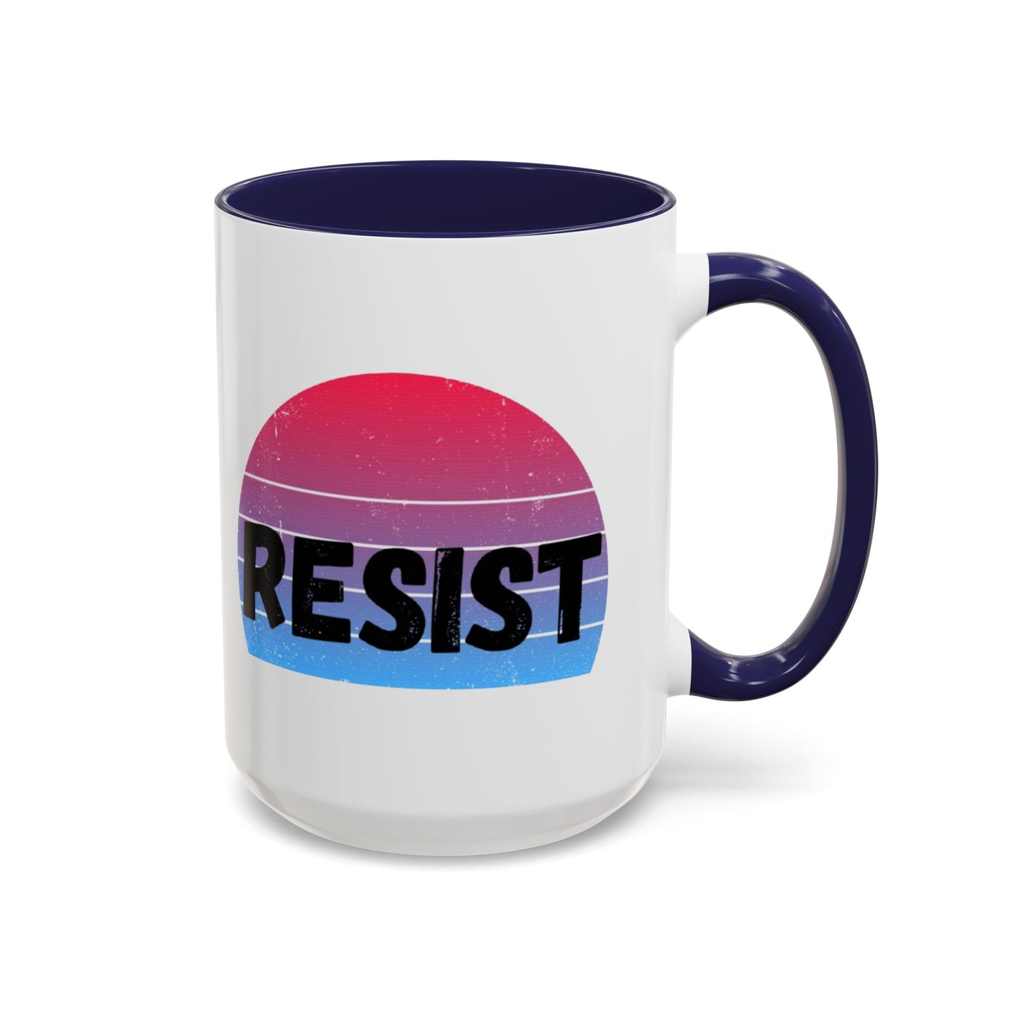 Colorful Resist Coffee Mug, Motivational Mug for Empowerment, Perfect Gift for Activists, Inspirational Kitchenware, 11oz 15oz