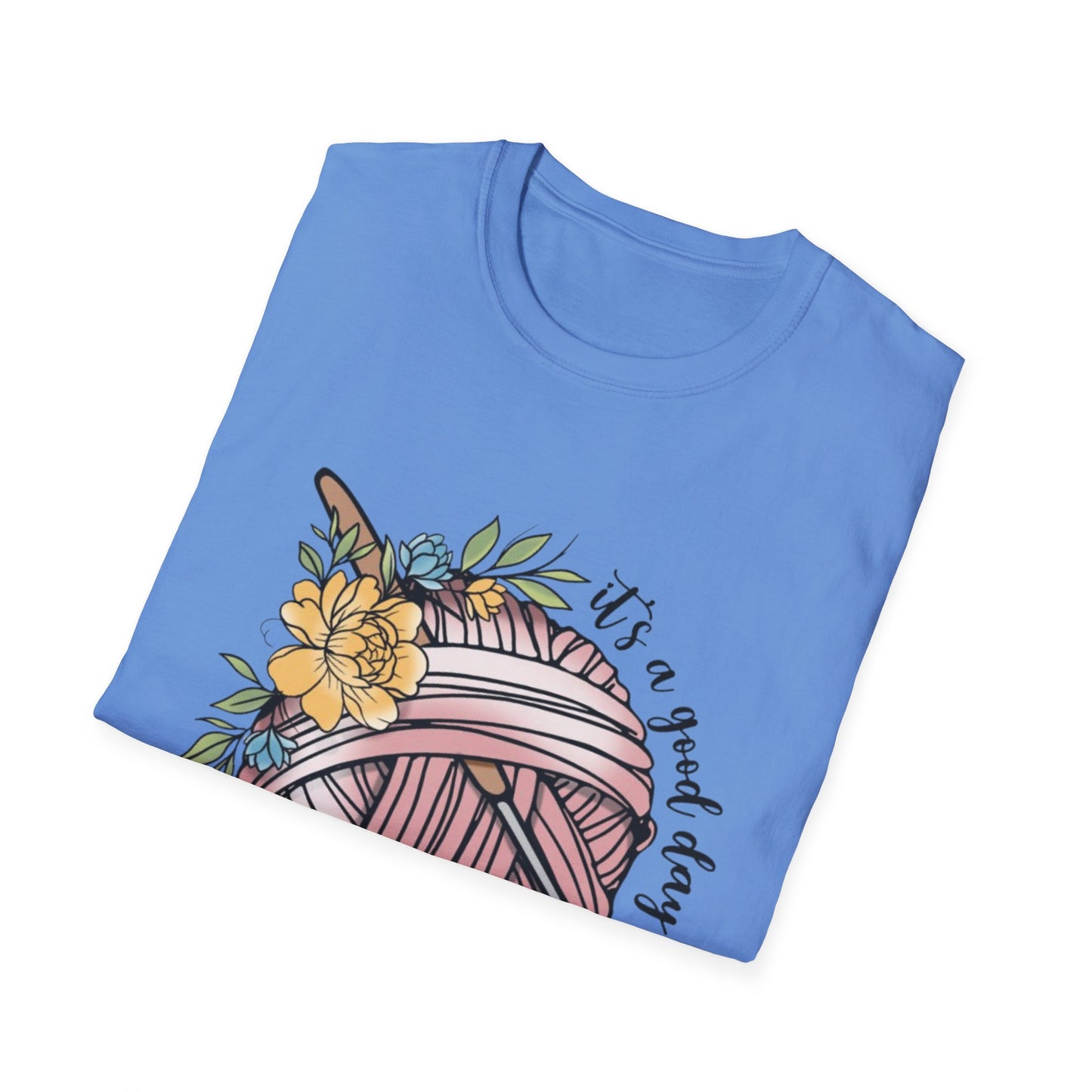 Crochet Lover's Unisex Softstyle T-Shirt - Perfect Gift for Crafters, Summer Tee, Handmade Art Apparel, Yarn Enthusiasts, Crochet Day!