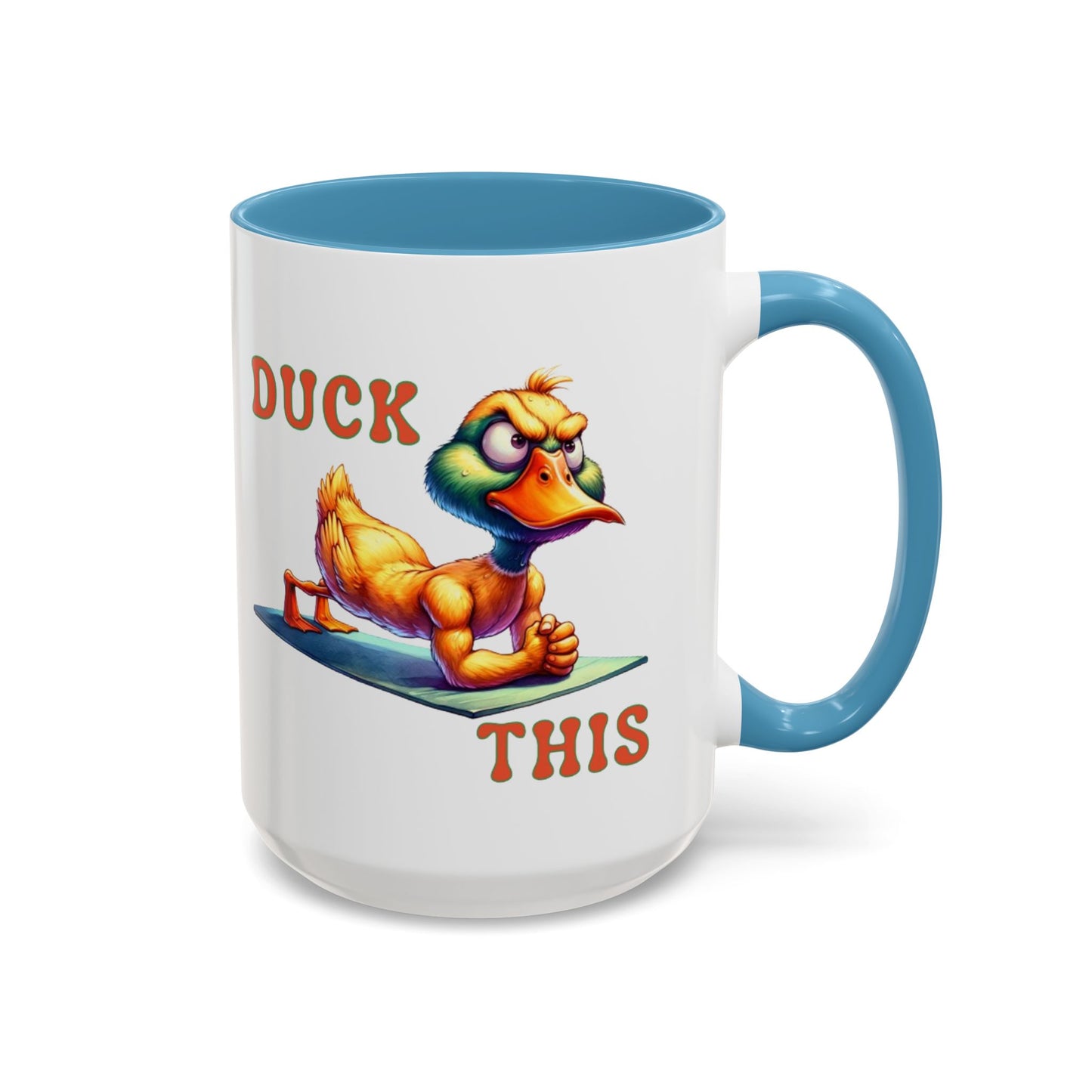 Quirky Duck Yoga Mug - Funny Coffee Cup for Yoga Lovers, Gift for Friends, Exercise Motivation, Duck This Mug