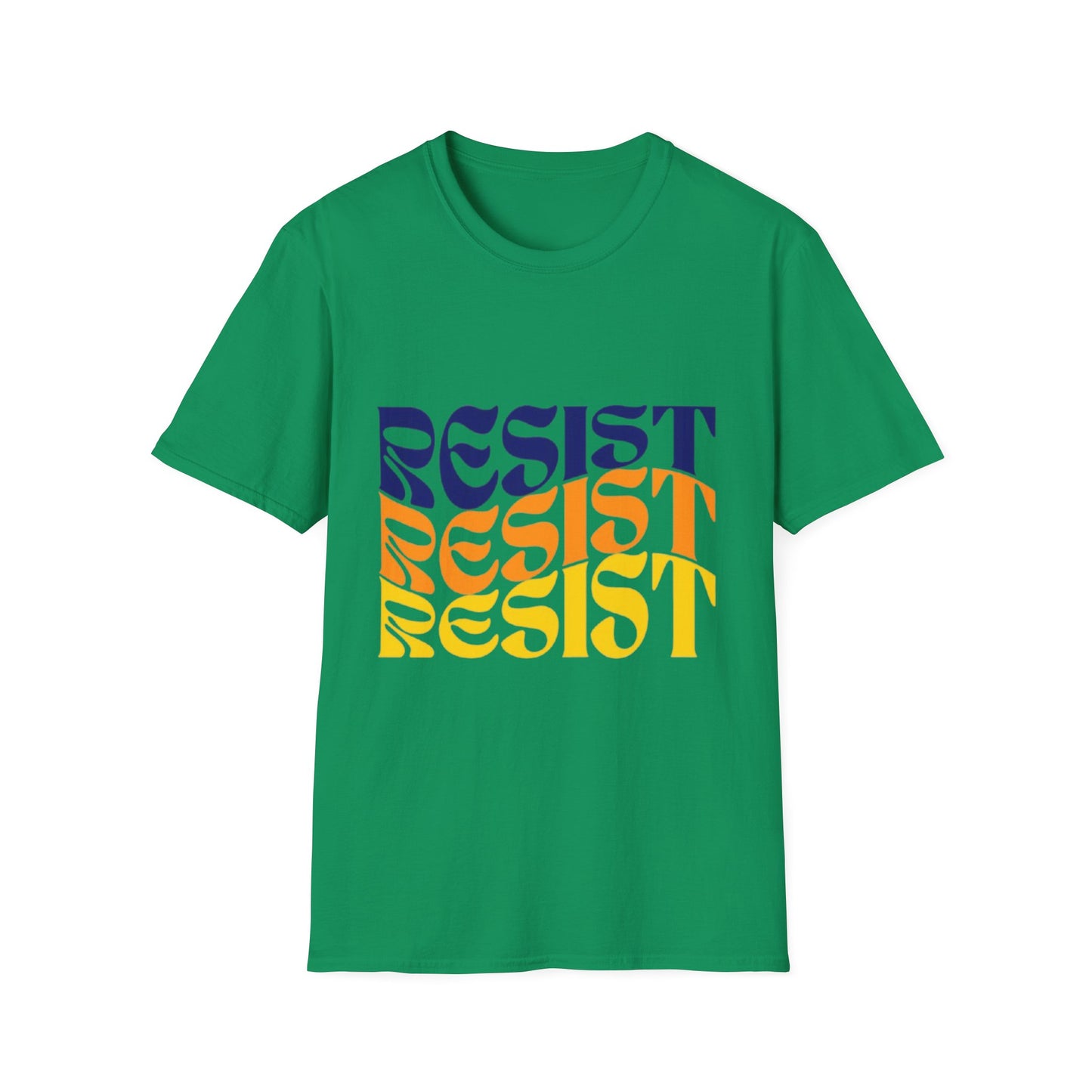 Unisex Softstyle T-Shirt - Bold 'RESIST' Graphic Tee for Activism and Empowerment