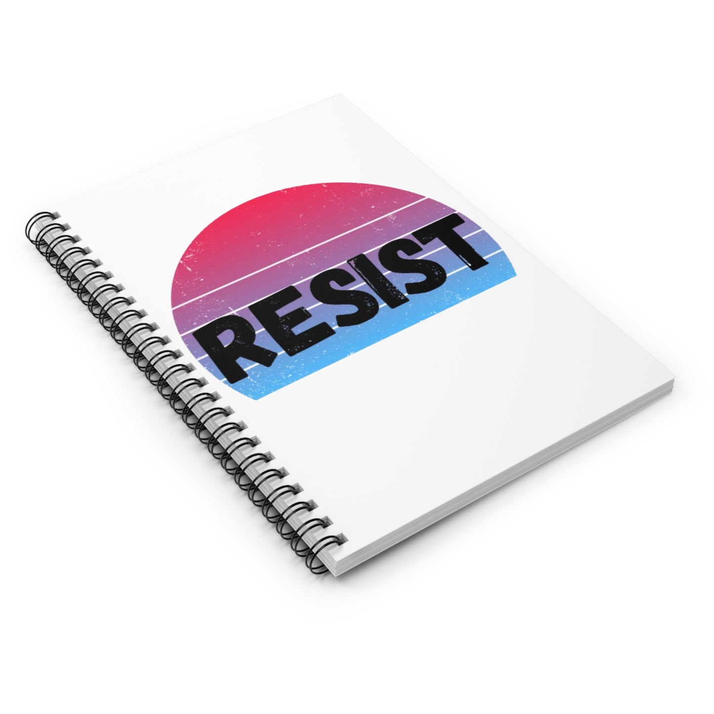 Resist Spiral Notebook - Motivational Journal, School Supplies, Gift for Activists, Inspirational Note Taking, Writing Essentials