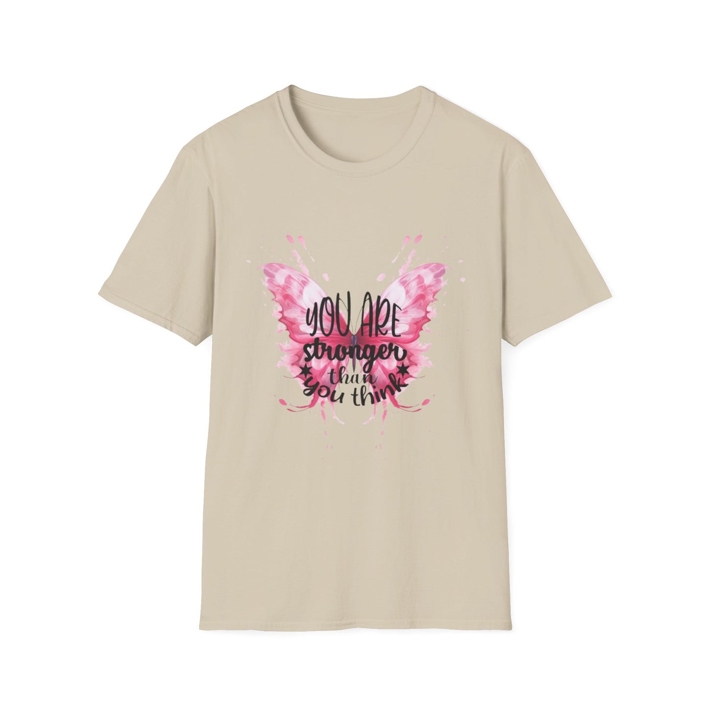 Empowering Butterfly T-Shirt, Inspirational Tee, Motivational Gift, Affirmation Apparel, Positive Vibes Shirt, Strength Quote T-Shirt