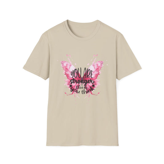 Empowering Butterfly T-Shirt, Inspirational Tee, Motivational Gift, Affirmation Apparel, Positive Vibes Shirt, Strength Quote T-Shirt