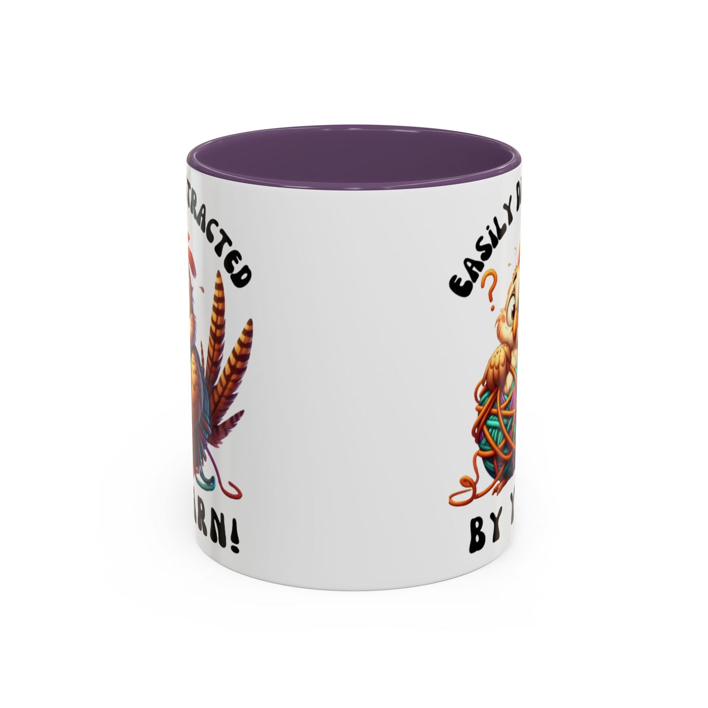 Whimsical Yarn Lover's Coffee Mug – Perfect Gift for Crafters, Crafting Enthusiasts, Cozy Home Decor, Fun Accent Mug