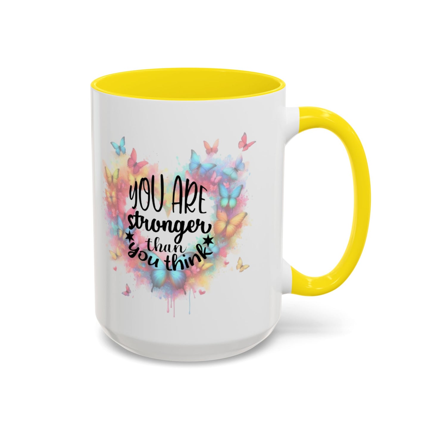Inspirational Butterfly Coffee Mug, Motivational Gift for Friends, Colorful Mug for Tea Lover, Positive Affirmation, Self-Care Sip