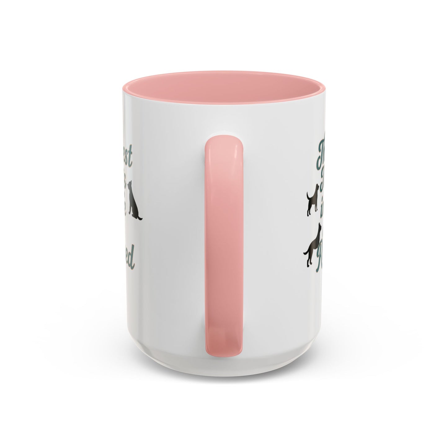 Rescue Dog Coffee Mug, Pet Lover Gift, Animal Adoption Mug, Inspirational Tea Cup, Dog Mom Mug, Black Handle Coffee Cup