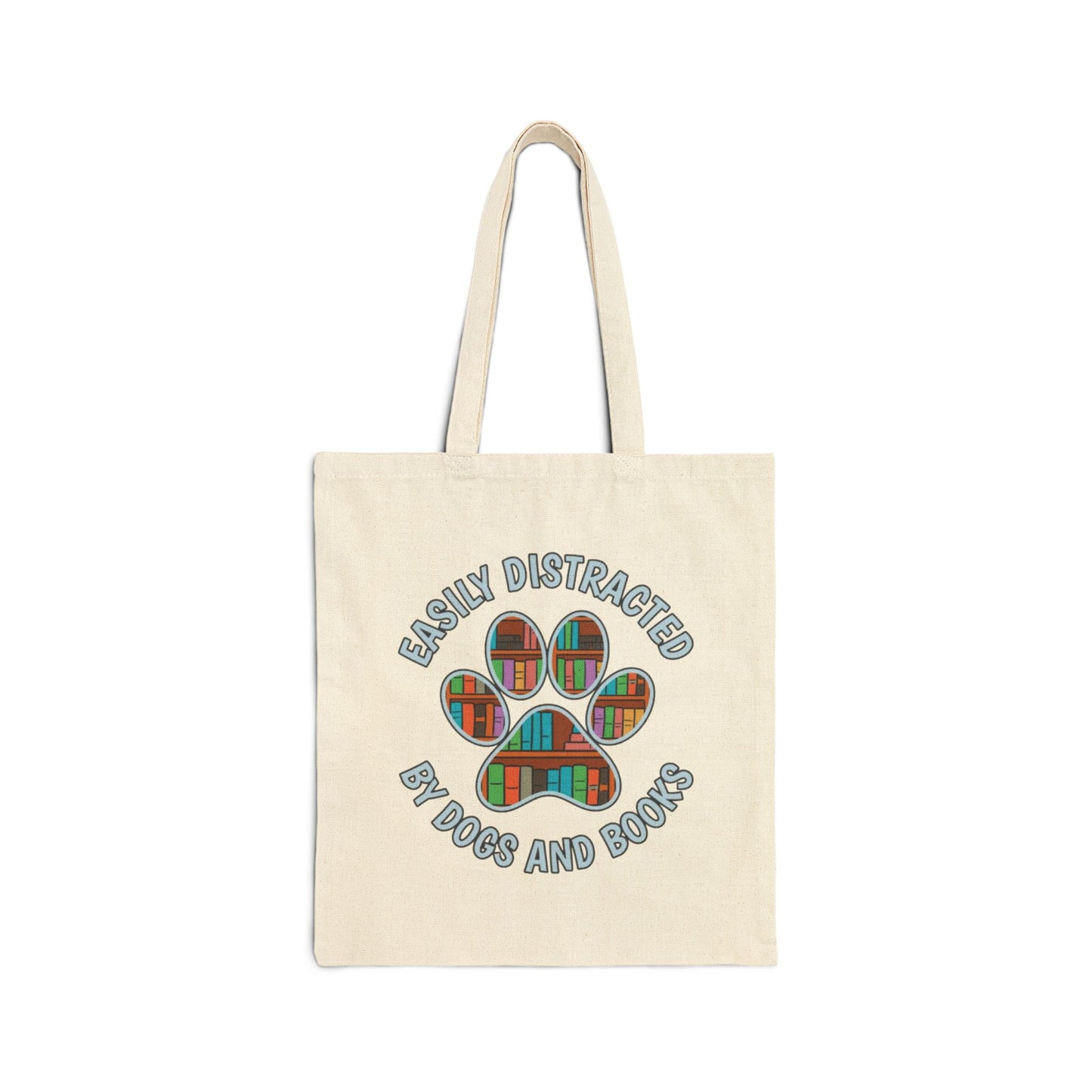 Easily Distracted Tote Bag - Perfect for Dog Lovers & Bookworms