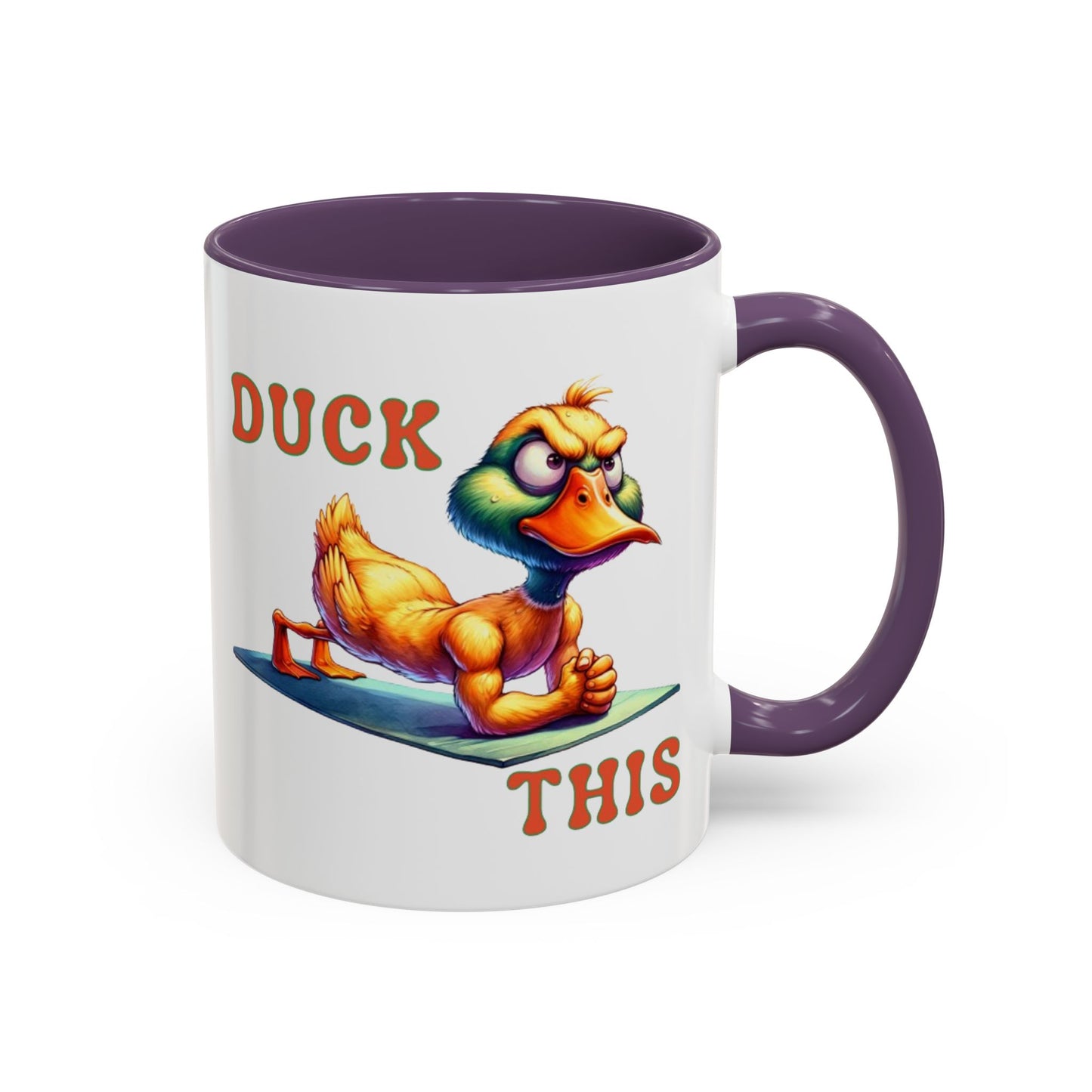 Quirky Duck Yoga Mug - Funny Coffee Cup for Yoga Lovers, Gift for Friends, Exercise Motivation, Duck This Mug