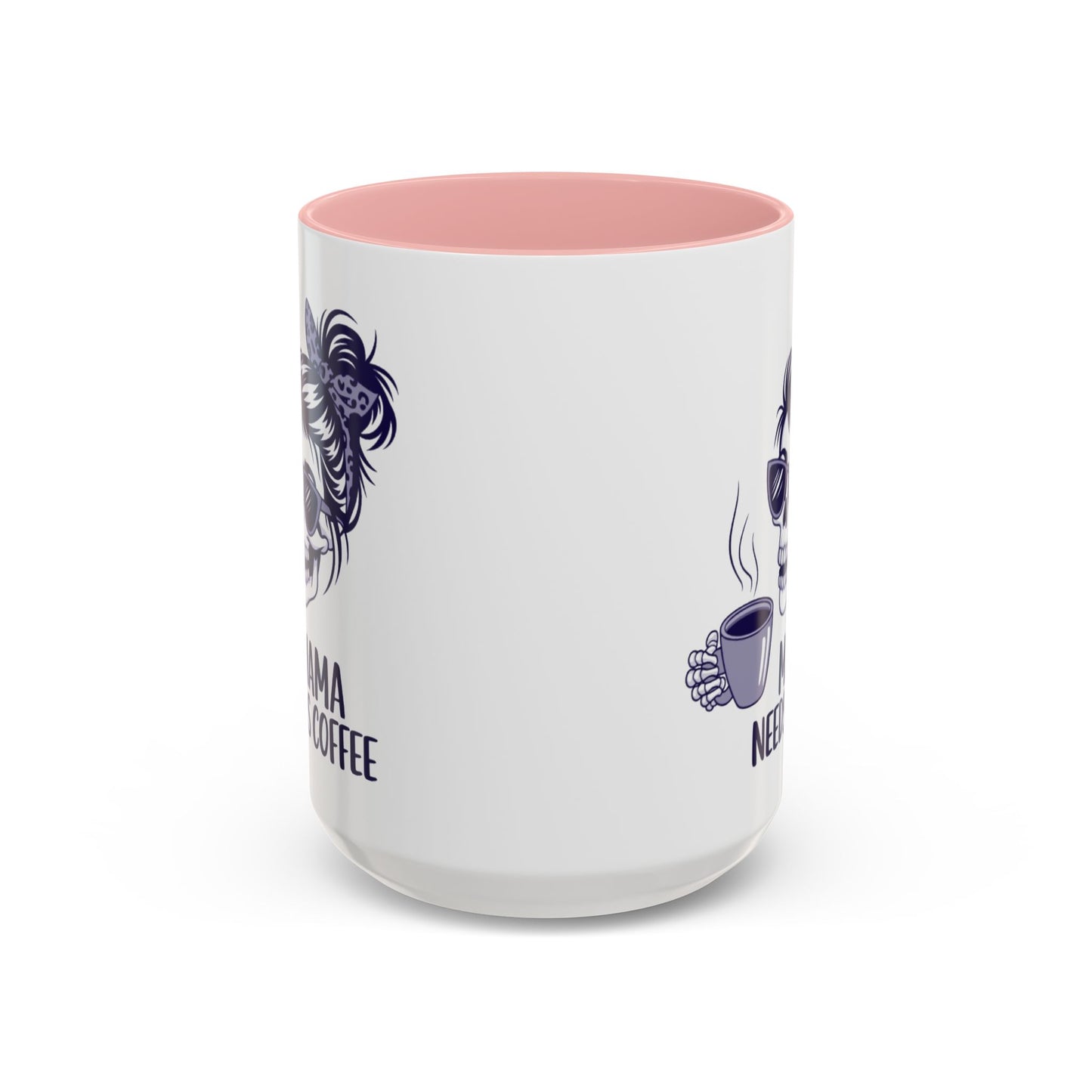 Mama Needs Coffee Skull Mug - Stylish 11/15oz Accent Coffee Mug for Coffee Lovers