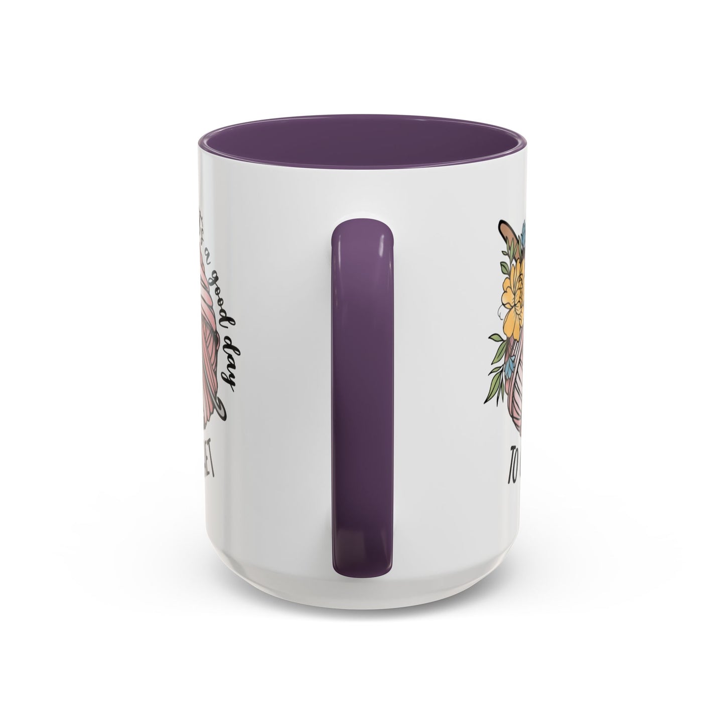 Crochet Lover's Accent Coffee Mug - Perfect Gift for Crafters, Yarn Enthusiasts, Mother's Day, Birthday, or Just Because!