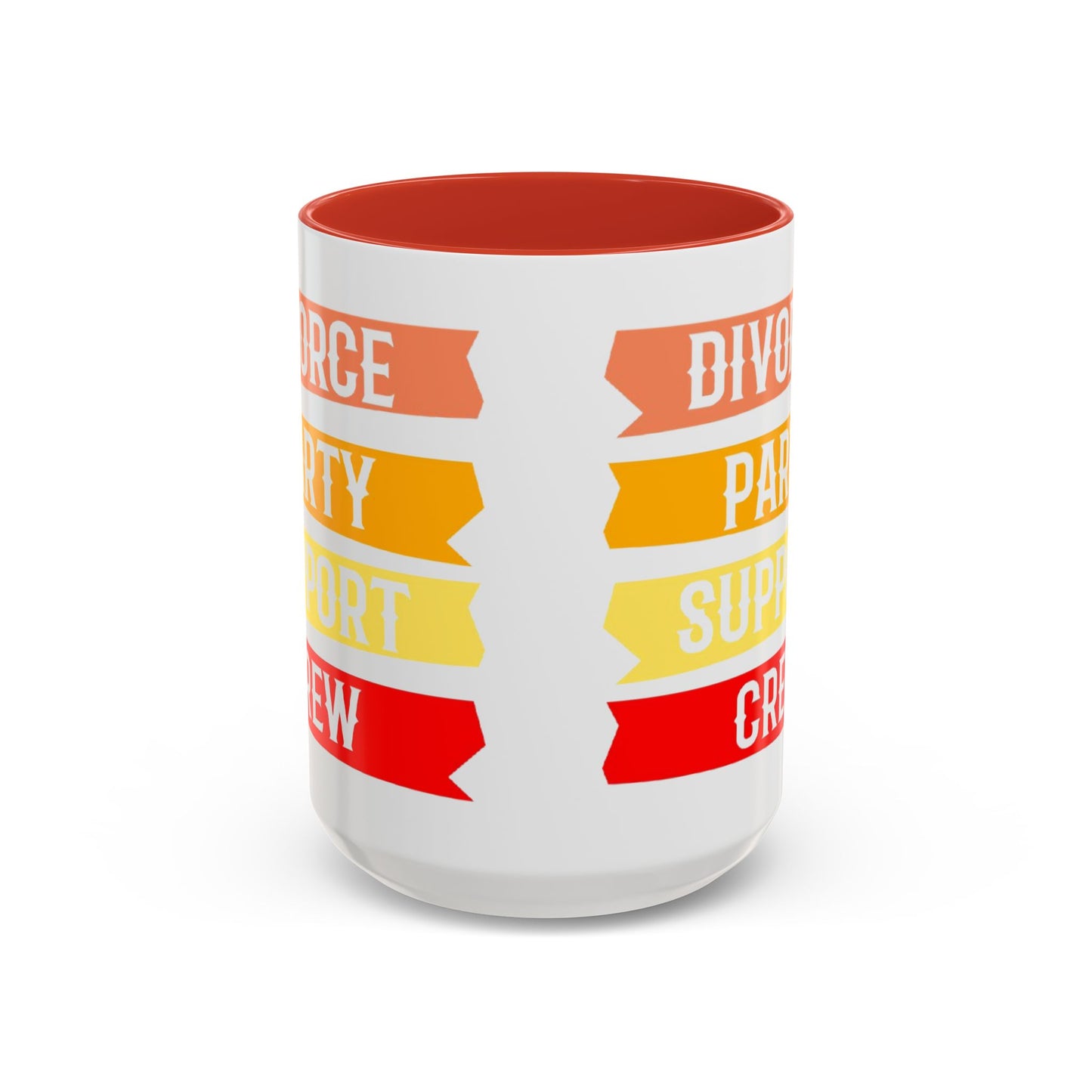 Divorce Party Coffee Mug, Fun Support Crew Mug, Gift for Friends, Celebrate Healing, Offset Accent Mug