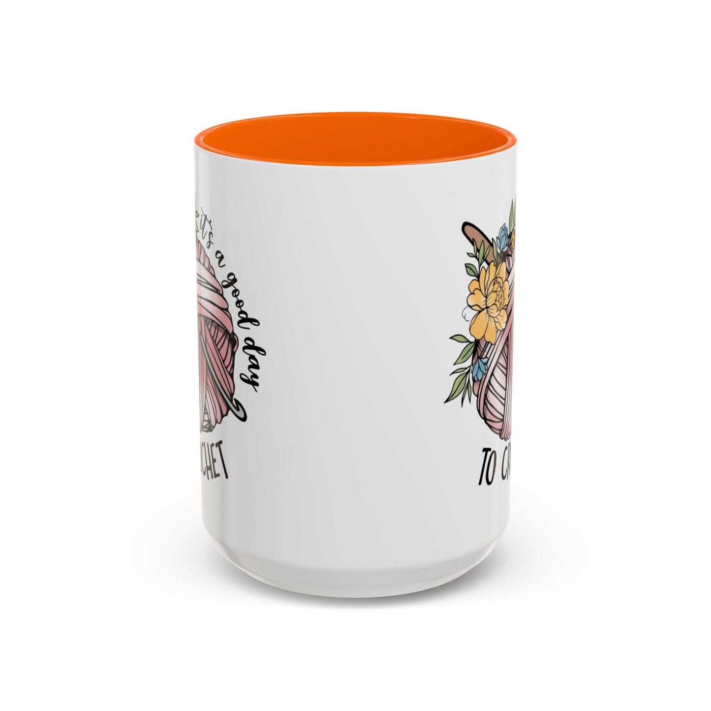 Crochet Lover's Accent Coffee Mug - Perfect Gift for Crafters, Yarn Enthusiasts, Mother's Day, Birthday, or Just Because!