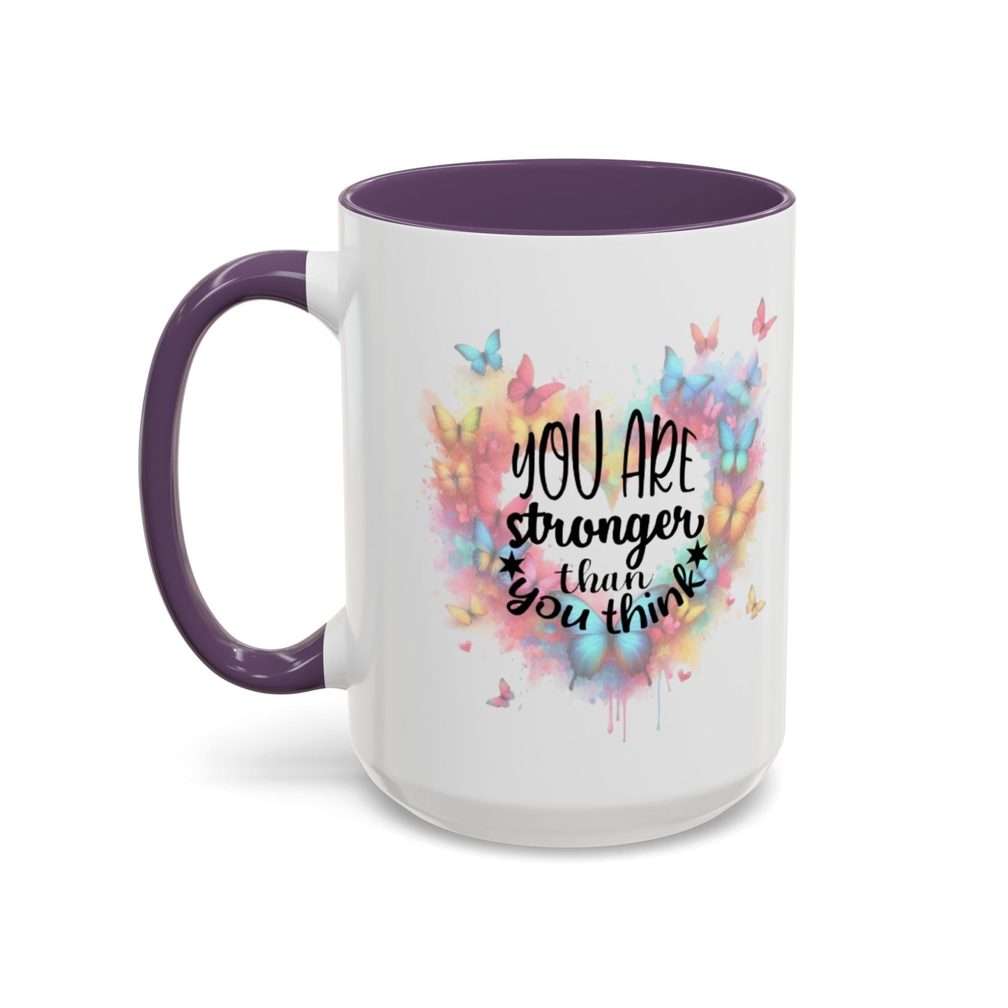 Inspirational Butterfly Coffee Mug, Motivational Gift for Friends, Colorful Mug for Tea Lover, Positive Affirmation, Self-Care Sip