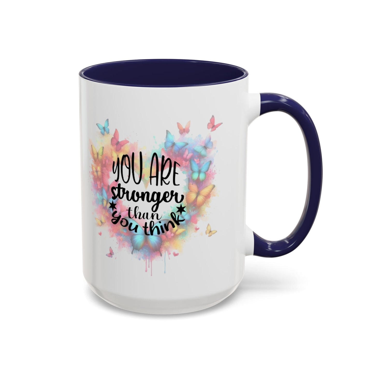 Inspirational Butterfly Coffee Mug, Motivational Gift for Friends, Colorful Mug for Tea Lover, Positive Affirmation, Self-Care Sip
