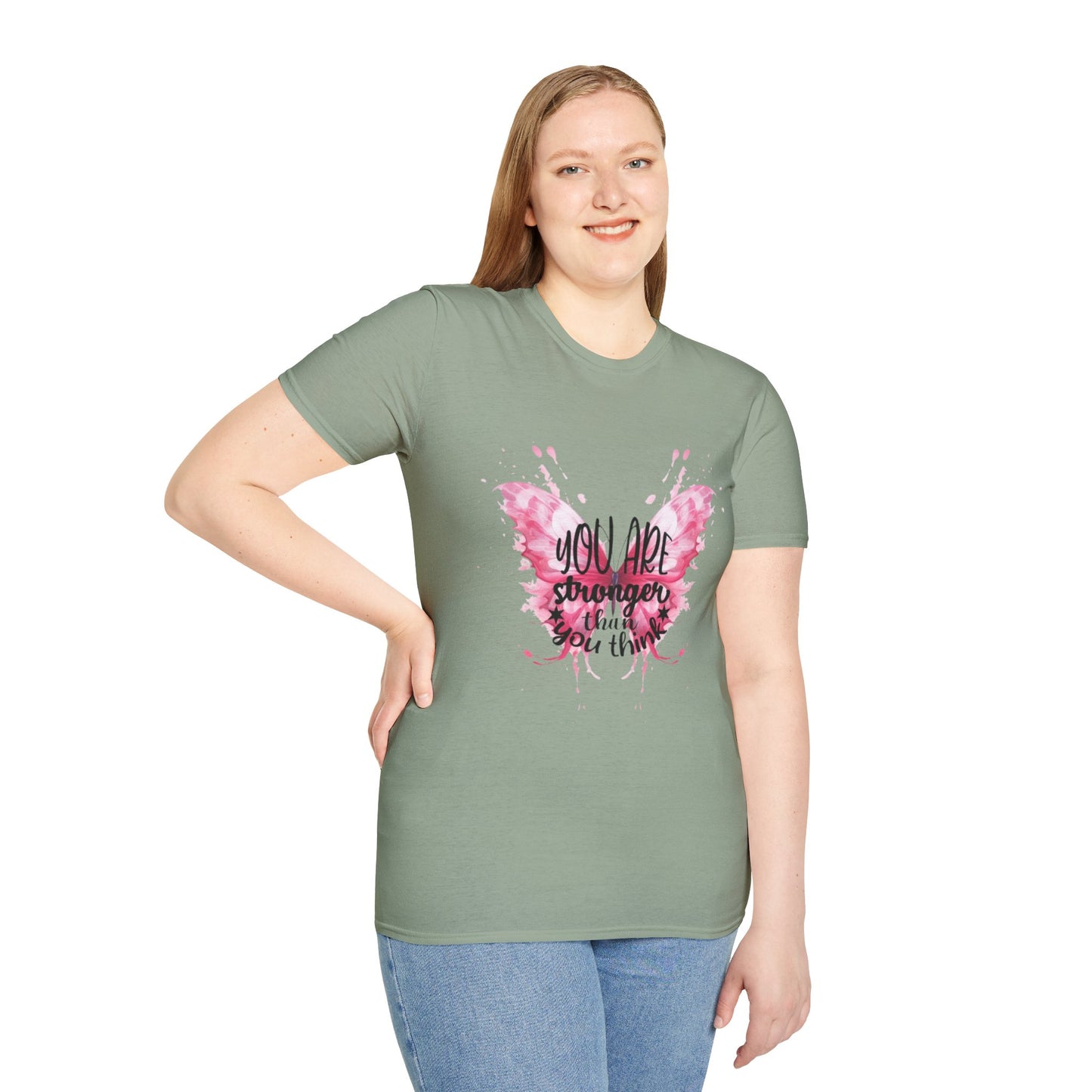 Empowering Butterfly T-Shirt, Inspirational Tee, Motivational Gift, Affirmation Apparel, Positive Vibes Shirt, Strength Quote T-Shirt